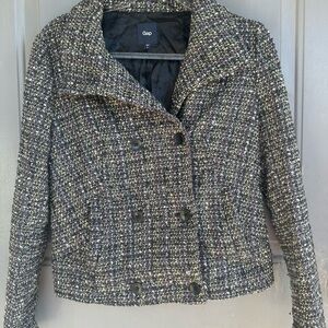GAP Women's Multicolor Tweed Blazer